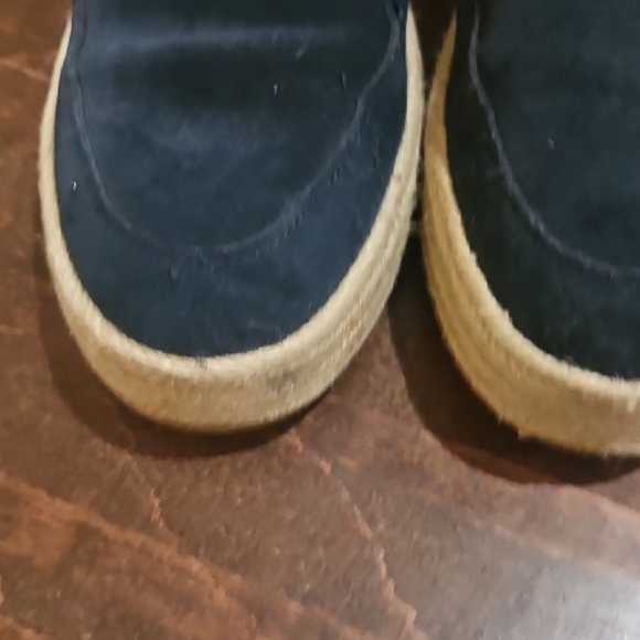 Navy Suede Loafers - Picture 3 of 8
